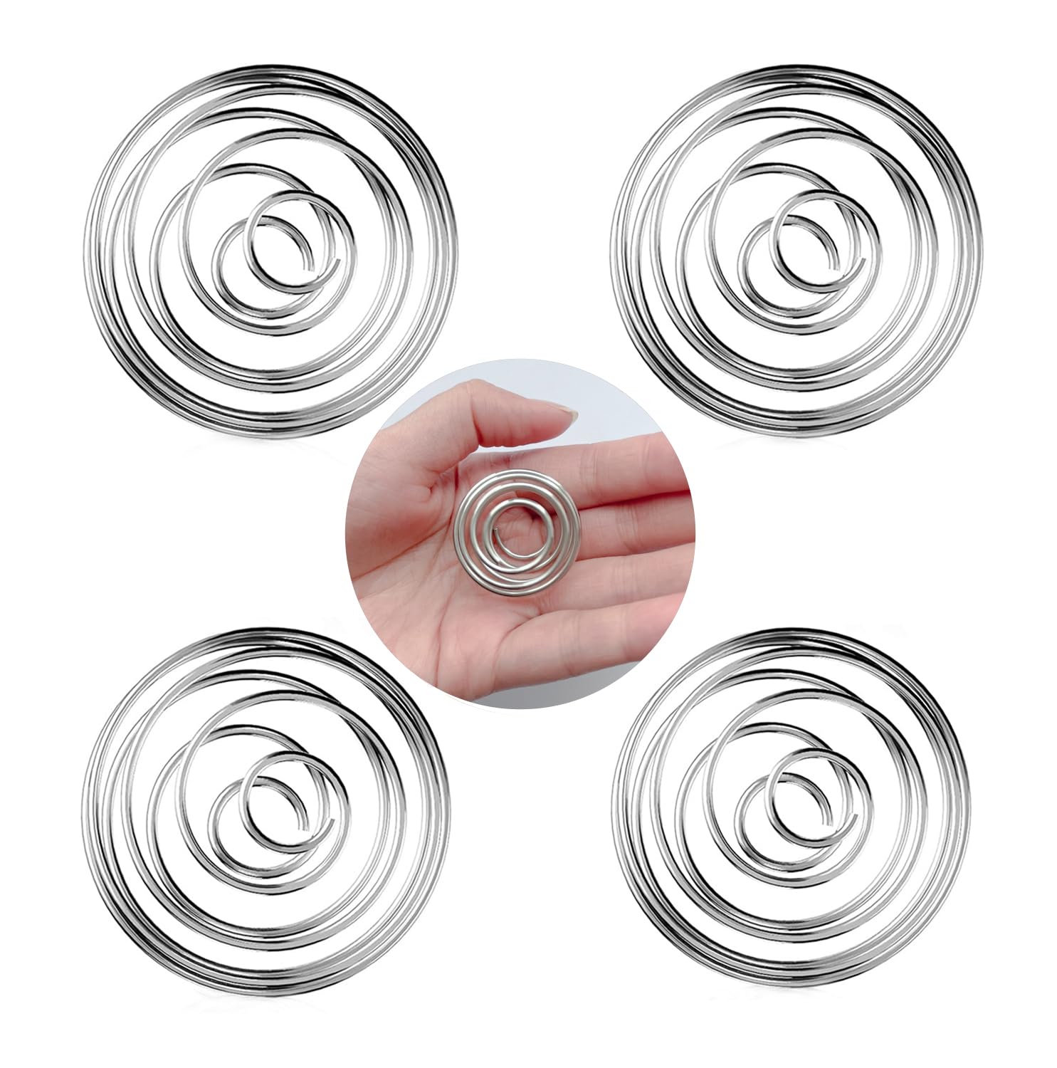 4 Pz Piccolo Miscelatore Sfera In Acciaio Inox,Imballaggio Portatile In Alluminio,Miscelatore Metallo Molla Per Bottiglia Tazza,Protein Shaker Sfera,shaker Per Proteine(3,1 * 2,8 cm)