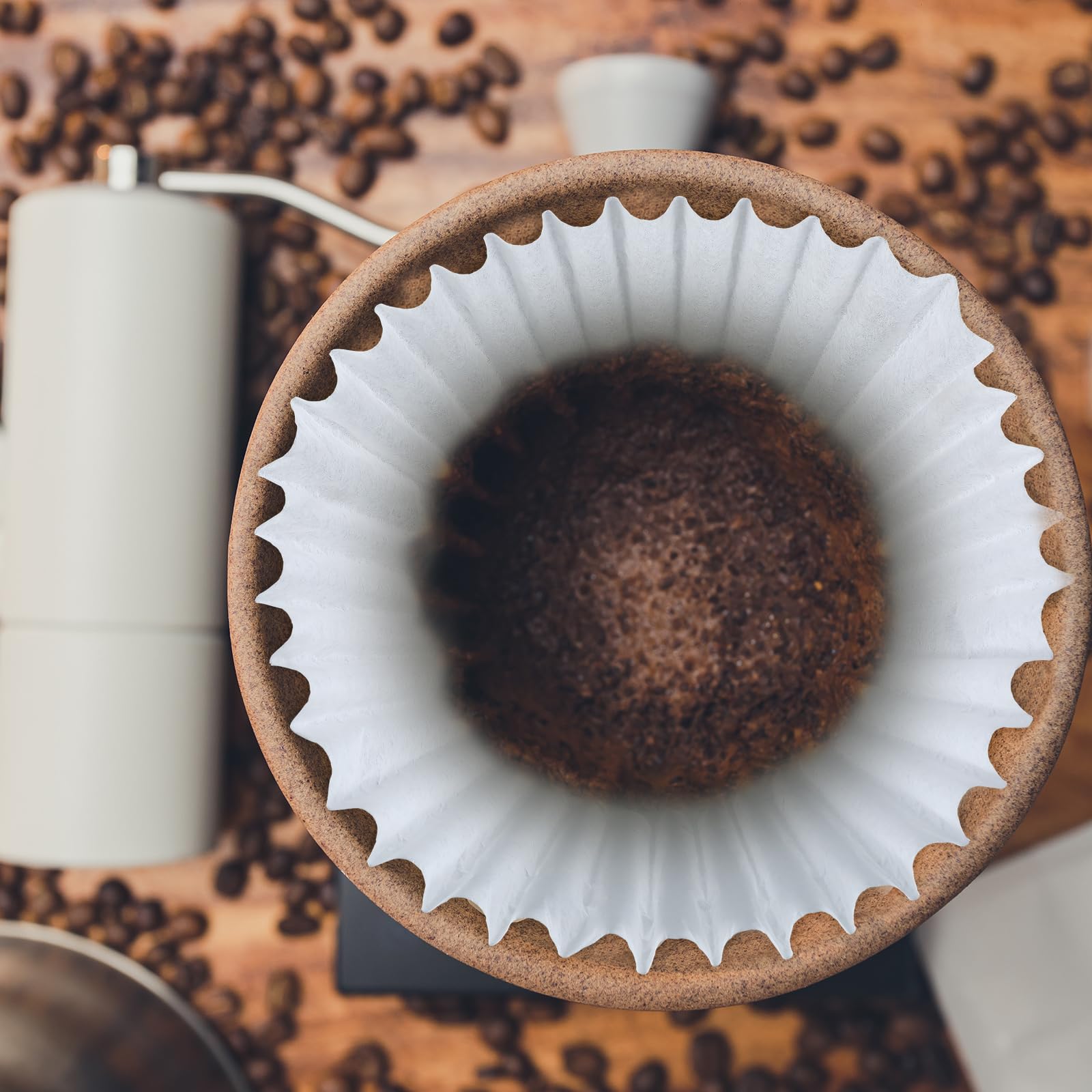 AmazingSpark 500 Stück extra große Kaffeefilter, 38,1 x 14,7 cm, Einweg-Papierfilter für Kaffeebrühen, Restaurants, große Brauer, kein Überlaufen, kein Reißen