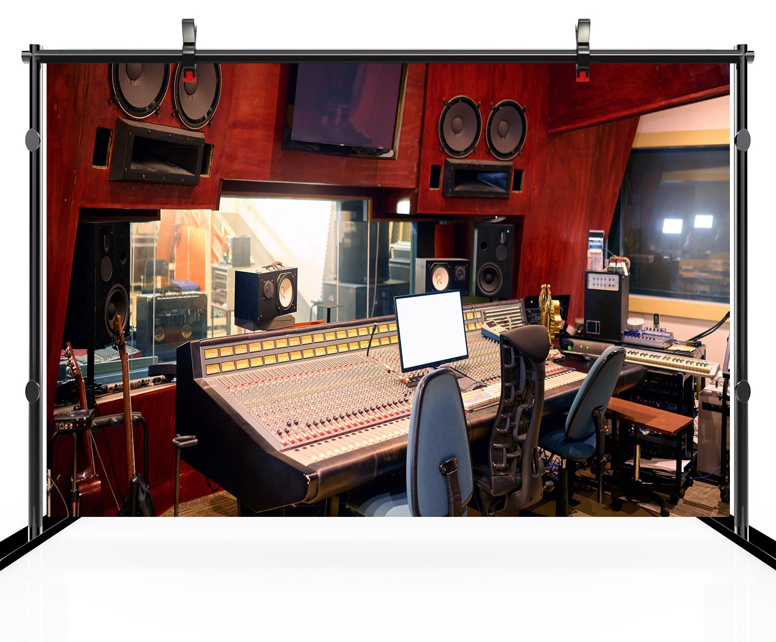 Modern TV Station Program Record Studio Backdrop - Photography Background