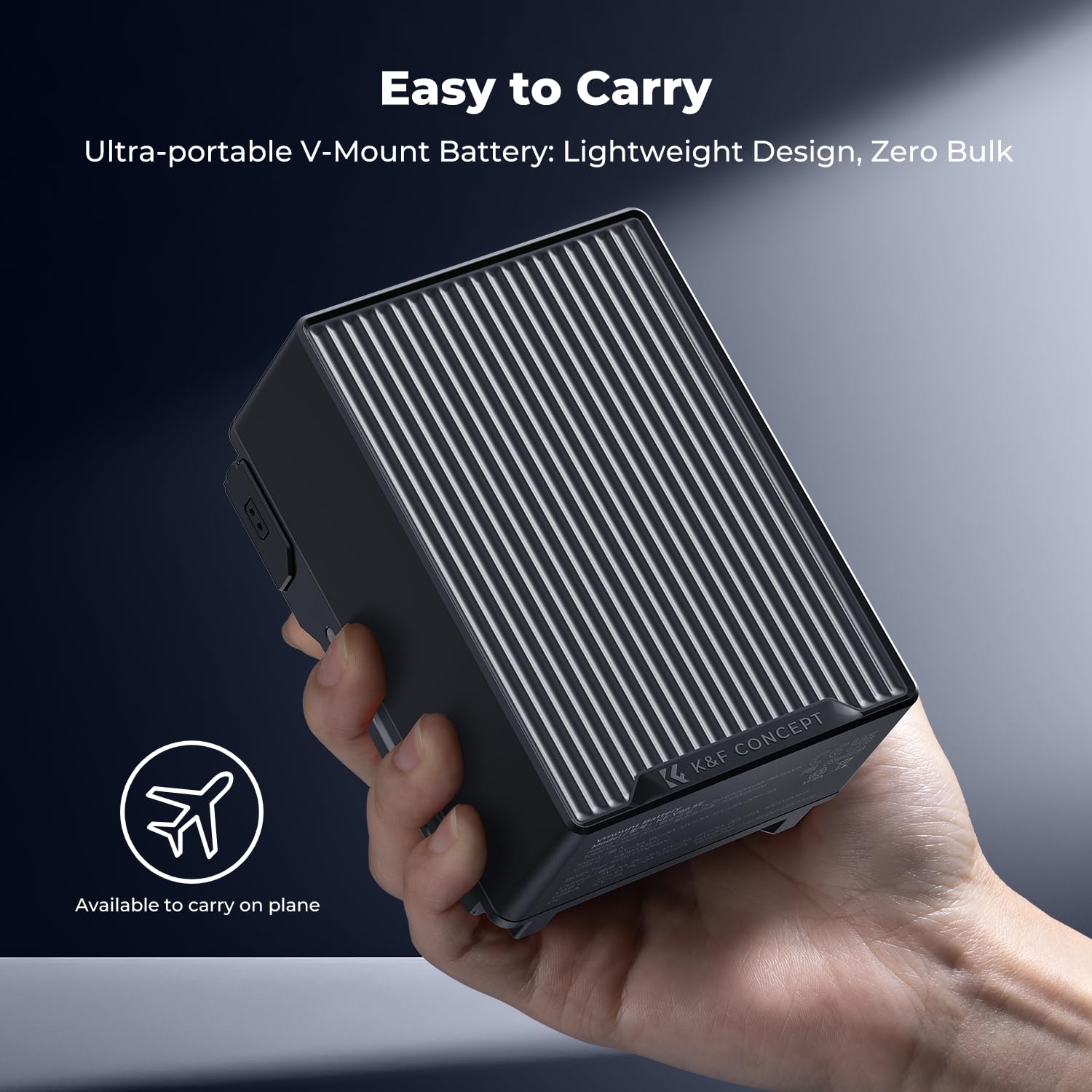 K&F CONCEPT KF-V99 SE V-Mount Akku, 99Wh 6700mAh V-Mount Battery mit PD 100W USB-C Schnellladung, mit Dual D-TAP/A/USB-C/DC/TFT Display/Notlicht für Kamera, Camcorder, Monitor, Videoleuchte