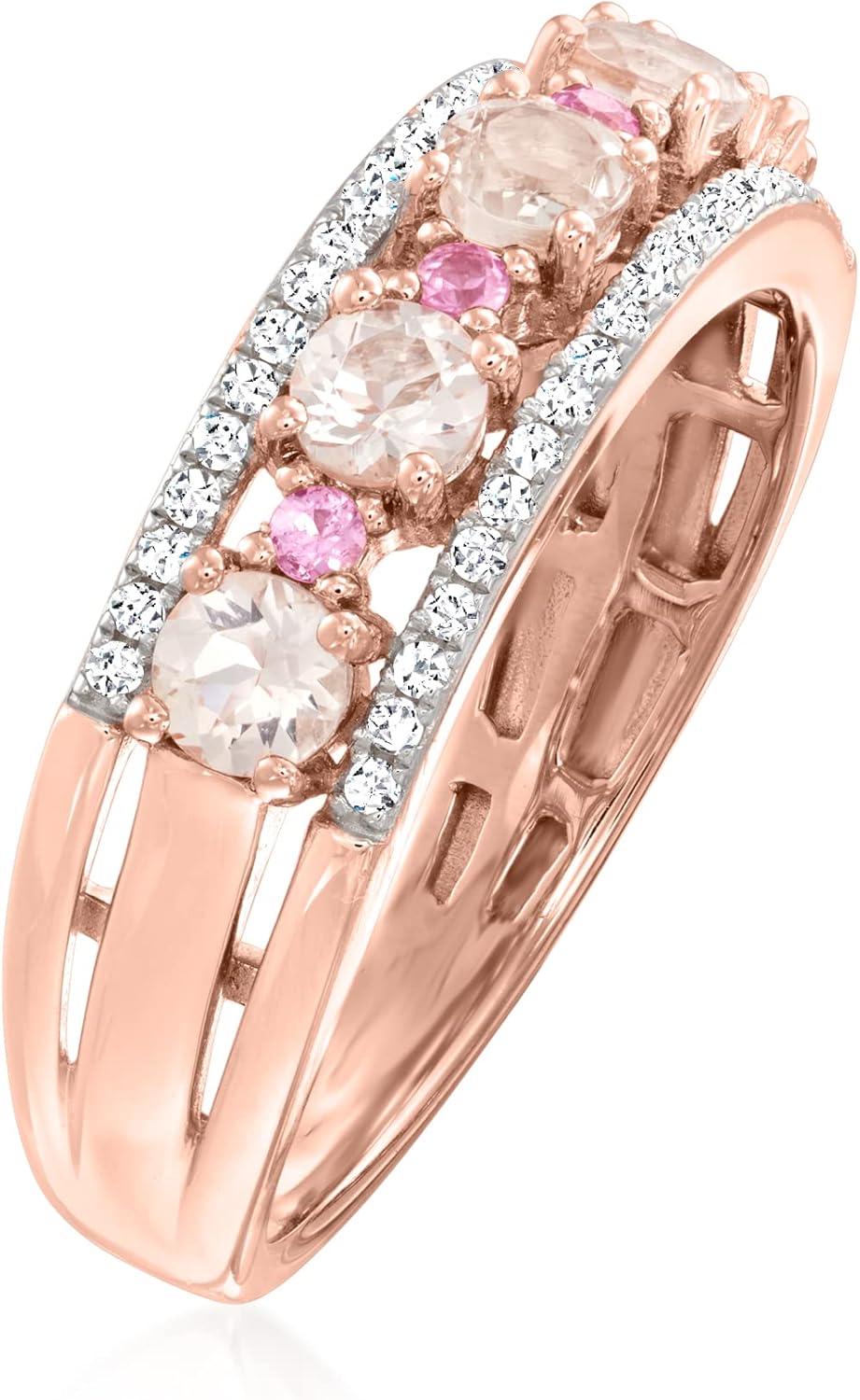 Ross-Simons Gemstone and Diamond Ring in 18kt Gold Over Sterling