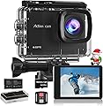4K 60FPS Action Camera with 64GB Card-48MP Wate…