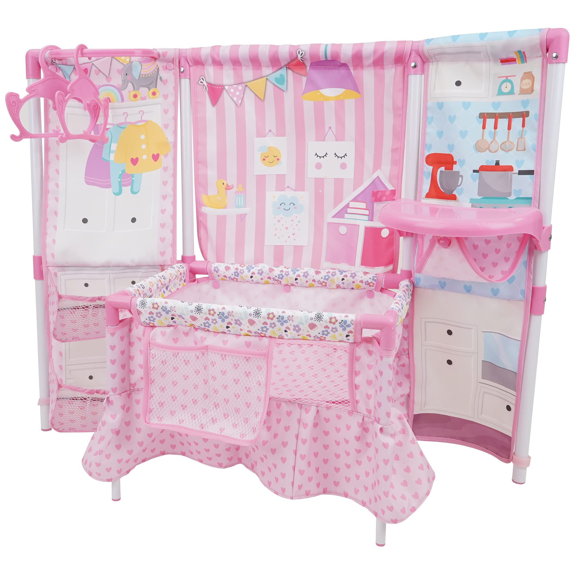 Amazon.com: 509 Crew BnB Pink Doll Furniture Set - 14'' Baby Doll