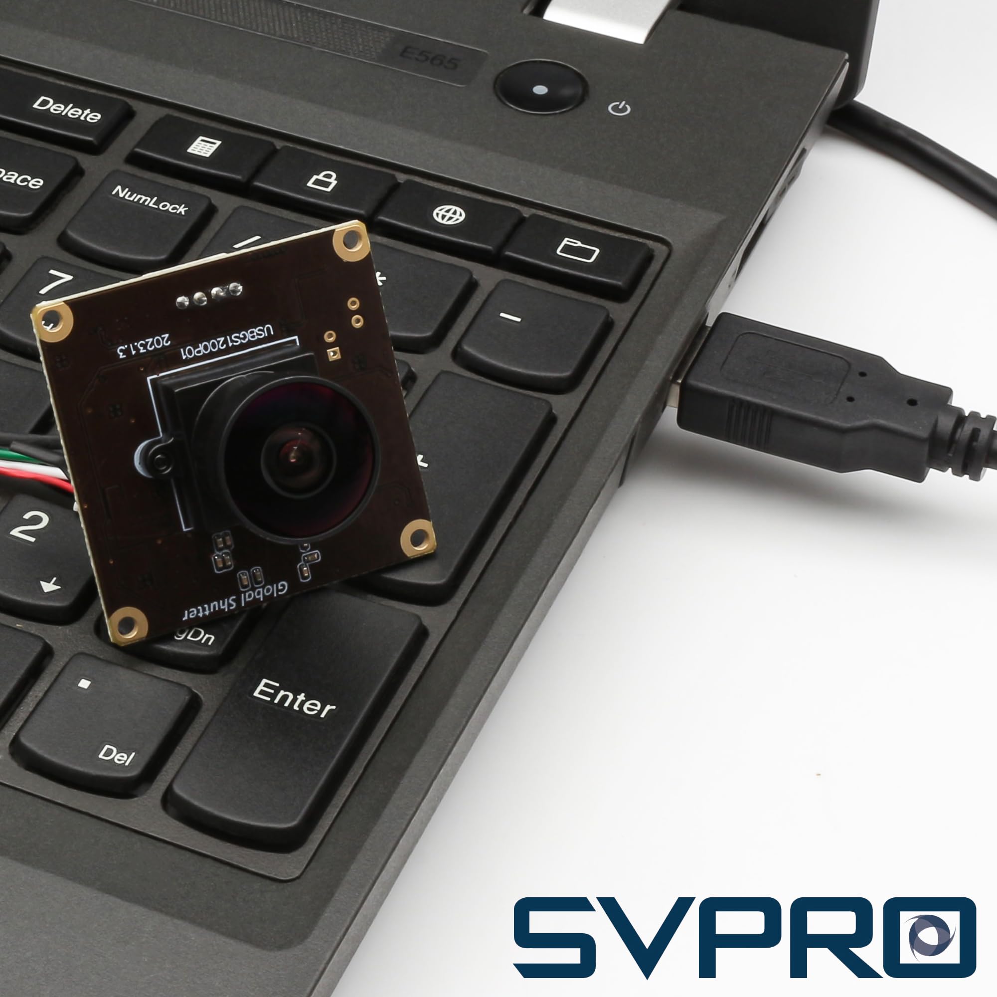 Svpro 2 MP Global Shutter USB Camera Board 90 fps Alta Velocità Webcam Modulo con Obiettivo Fisheye Grandangolo Fotocamera Rallentatore 1920 x 1200 AR0234 Fotocamera per computer, laptop, dispositivo