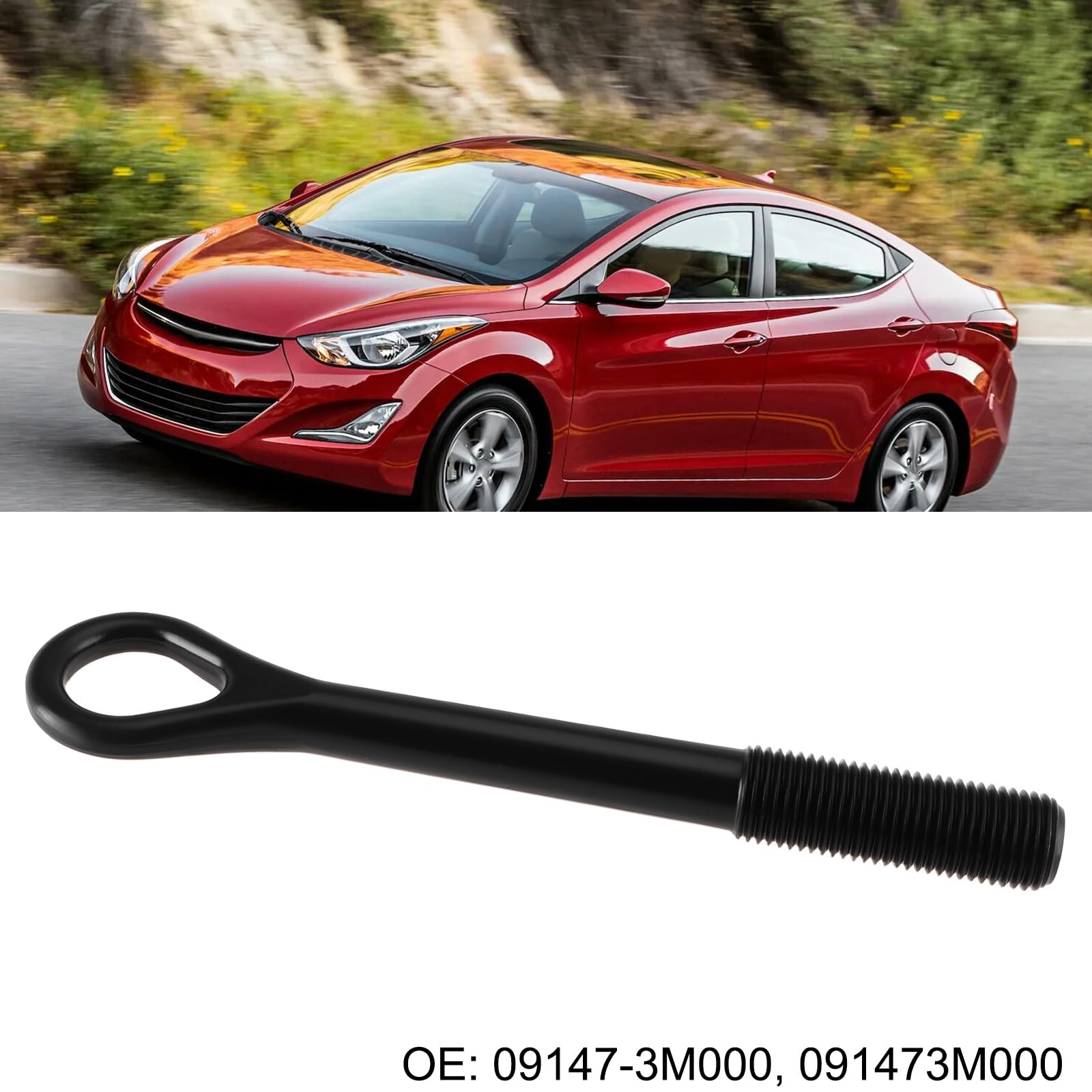 Crochet de Remorquage pour Pare-Chocs Avant 09147-3M000 Compatible avec Hyundai I30 Compatible avec Kia 091473M000