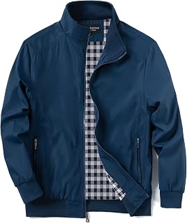 URBANFIND Men's Lightweight Windbreaker Jacket - Windproof Waterproof Sports Shell for Outdoor Activities