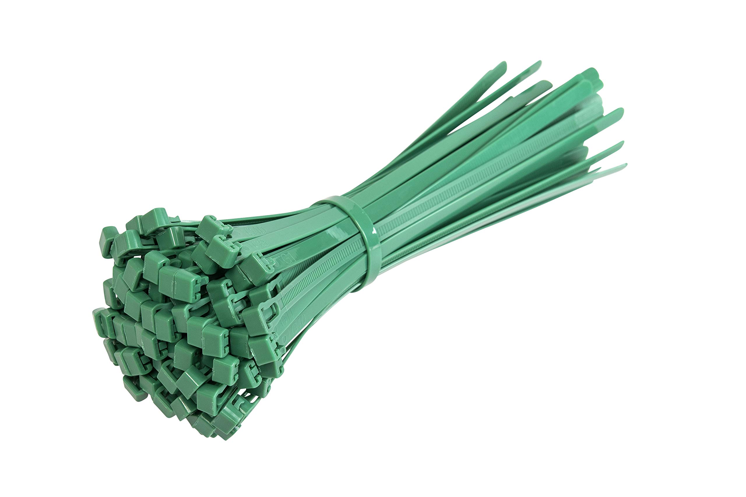 Soooec 200 Fascette Serracavi Riutilizzabili – Nere, Resistente UV, 4 Misure (15-30 Cm), Punta Arrotondata - 3
