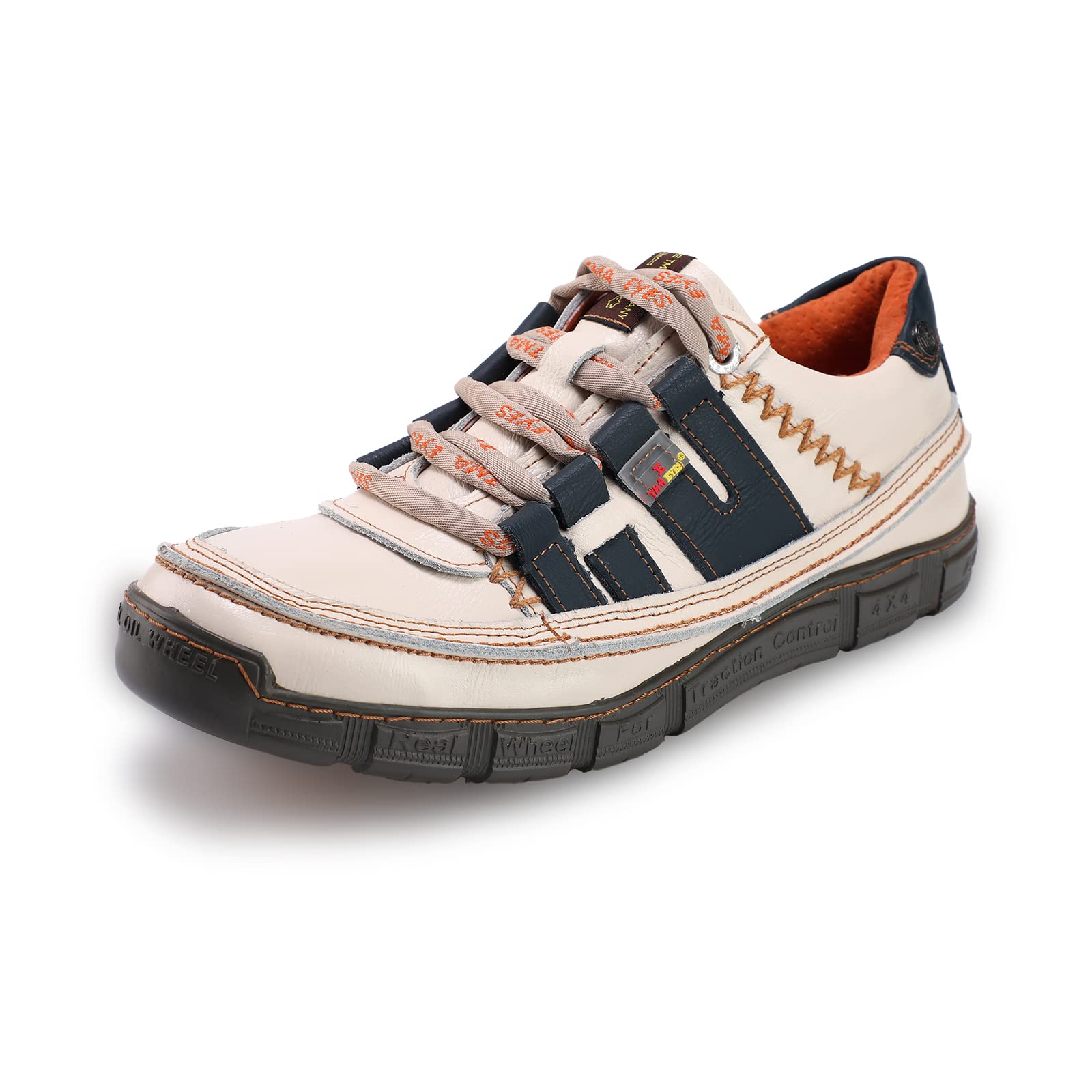 TMA EYES Men's Shoes Comfortable Casual Leather Shoes Slip on Lace up Shoes