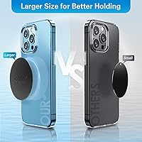 Vista 5 de volport Metal Plate for Phone Magnet, 10 Pack MagicPlate with 3M Adhesive Replacement for Magnetic Phone Car Mount Holder & Cradle & Stand