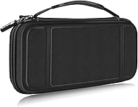 Vista 1 de Fintie Funda de transporte para Nintendo Switch OLED modelo 2021Switch 2017, a prueba de golpes funda protectora rígida bolsa de viaje con 10
