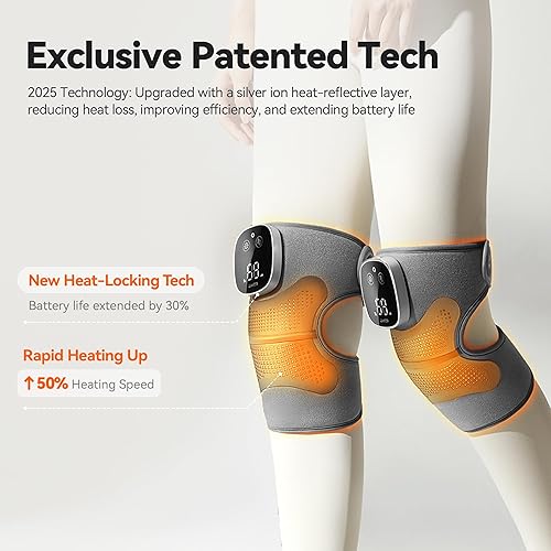 Miniatura 4 de MAXwarm 5.0 - Masajeador de rodilla con vibración de calor para aliviar el dolor Maxwarm 5.0, rodillera eléctrica con tecnología de bloqueo de