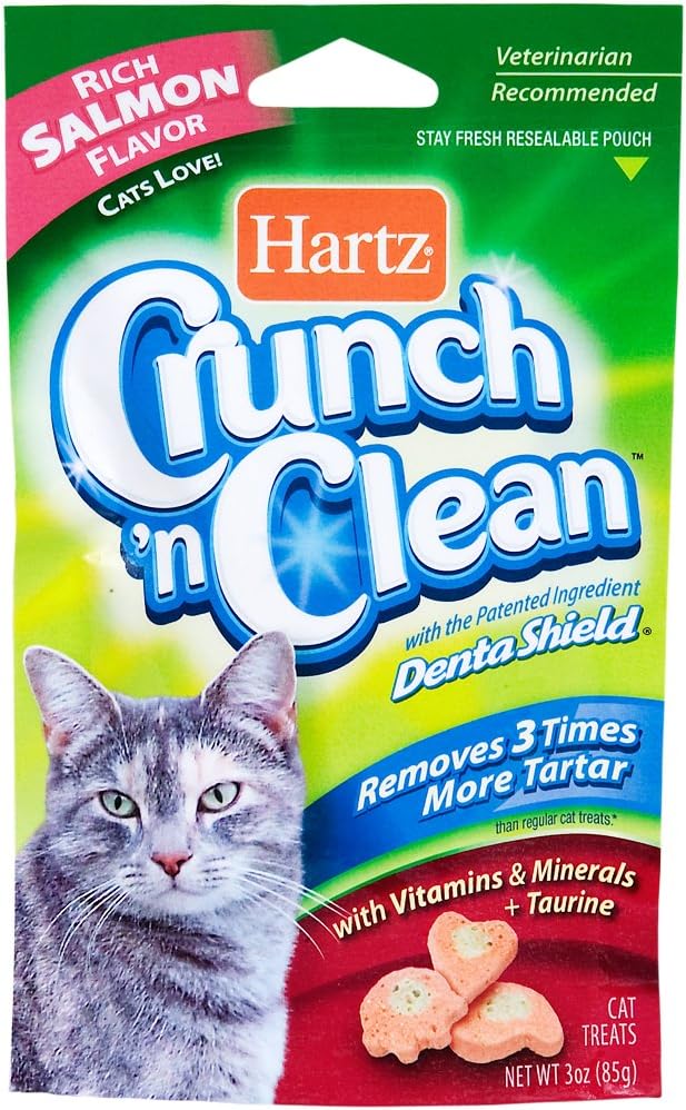 Hartz Crunch N Clean 3-Ounce Cat Treat, Fish And Farm