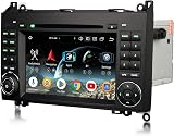 GONFEN 7 Pouces Ecran Android 14 Dab+ Autoradio 8-Cœurs 4Go+64Go pour Mercedes Benz Classe A/B W169 W245 Viano Vito Sprinter VW Crafter Navi DSP WiFi Bluetooth 5.0 CarPlay et Android Auto DSP GPS CD - 1