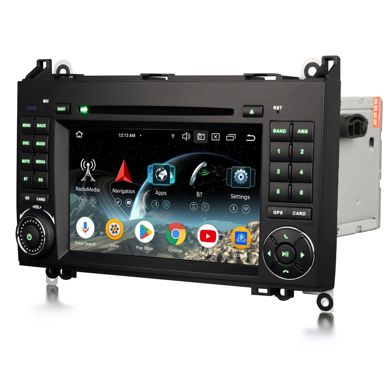 Acht-Kern 4GB+64GB Android 16 DAB+ Autoradio Für Mercedes A/B-Klasse W169 W245 Viano Vito Sprinter VW Crafter Bildschirm mit GPS Navi Kabellos Apple CarPlay Android Auto WiFi Bluetooth 5.0 SWC
