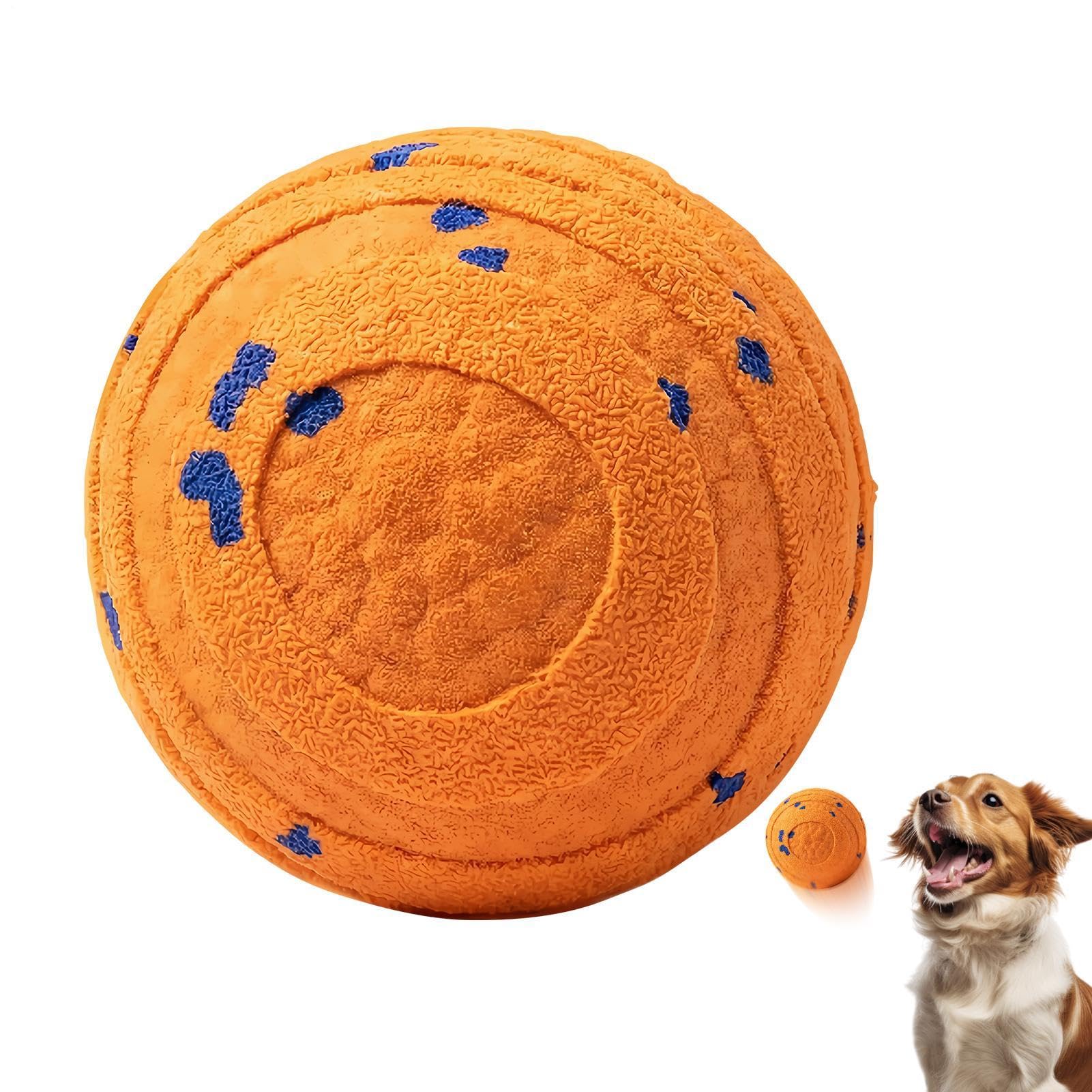 Balle mobile pour chiens et jouet de dentition interactif auto-roulante