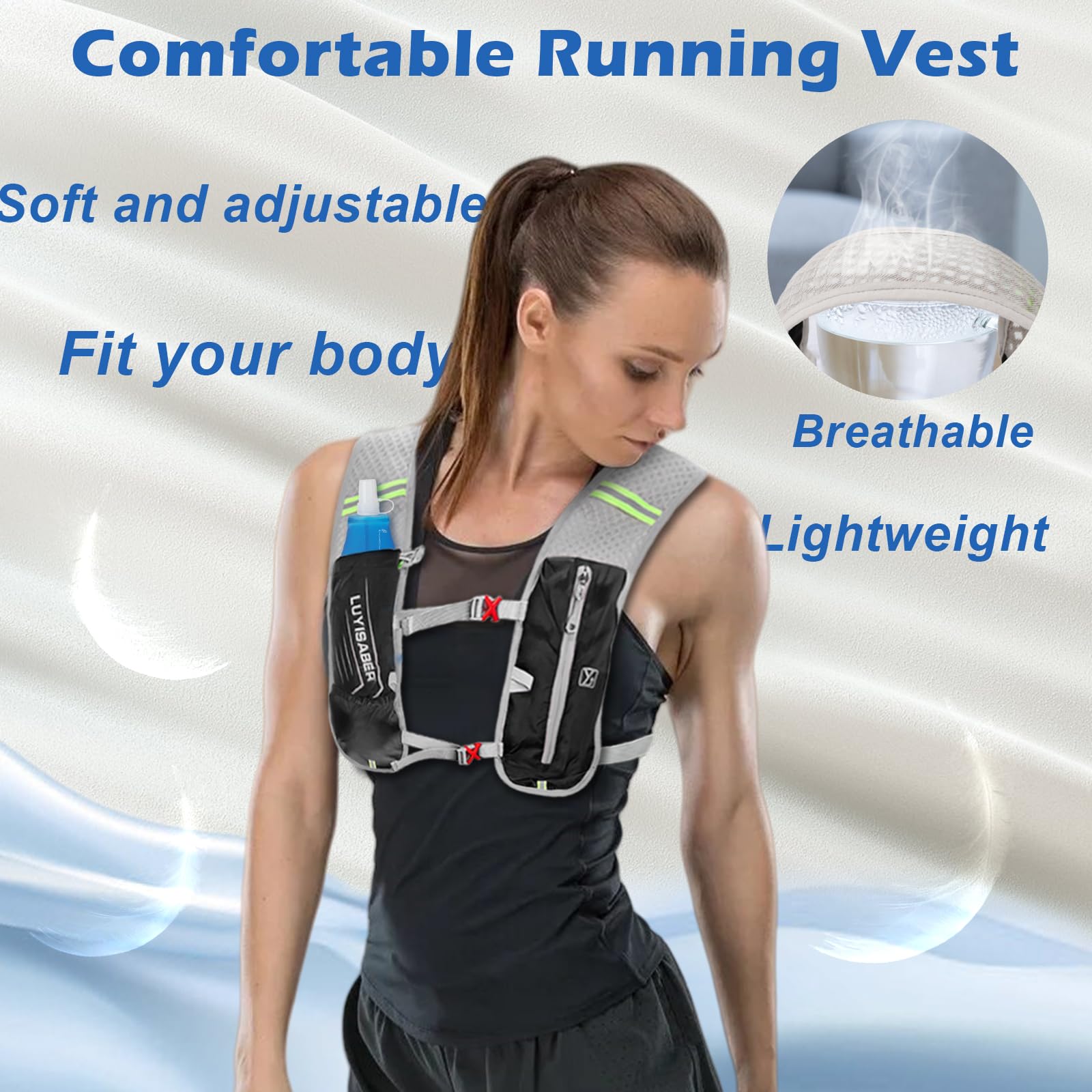 Mochila Chaleco De Hidratación, Ligero Paquete De Agua... | Cuotas Sin