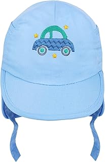 TeddyTs Baby,Clothing,Baby Boys 0-24m,Accessories,Hats & Caps TeddyTs Baby Boys Car Legionnaire Sun Hat 0-3 Months, Baby Blue