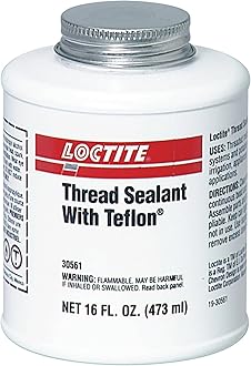 1527514 Loctite Thread Sealant, 1 pt., Brush Can, White, 16 oz.
