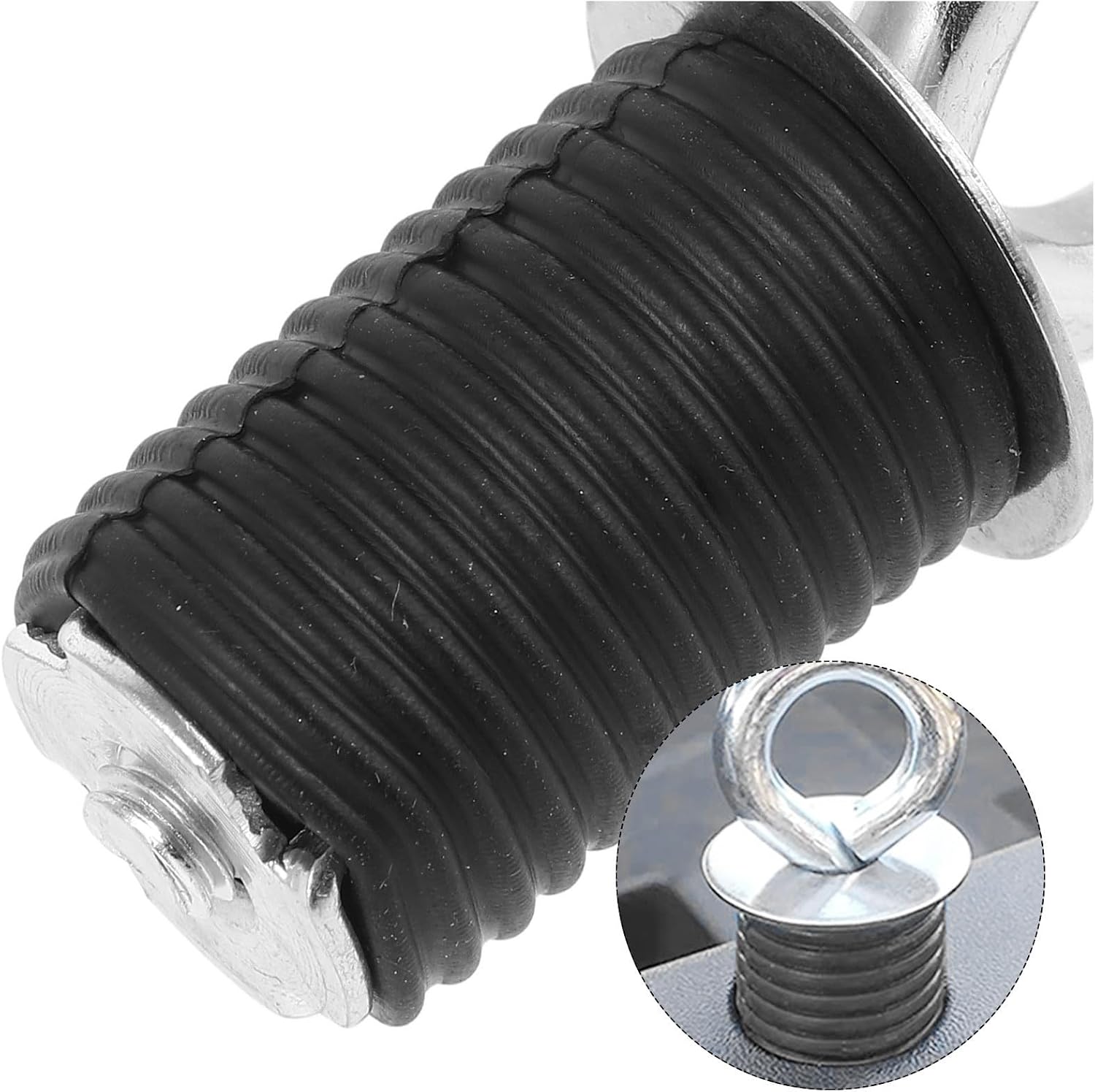 ATV Tie Down Anchor Rope Fixing Buckle for Vehicle with Rubber and Metal Construction, Easy to Use Replacement Fixing Accessory for Secure Cargo and Utv Cargo Anchors