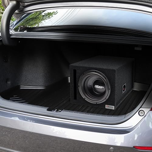 Miniatura 13 de Atrend Bbox Car Pro - Carcasa para altavoz de audio de 10 pulgadas, carcasa de subwoofer/altavoz con ventilación única MDF de alta calidad