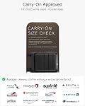 LUGGEX Carry On Luggage Set 3 Piece, Front Pocket Hard Shell Suitcase for Travelling with Spinner Wheels & TSA Lock, FX-Lite, Beige