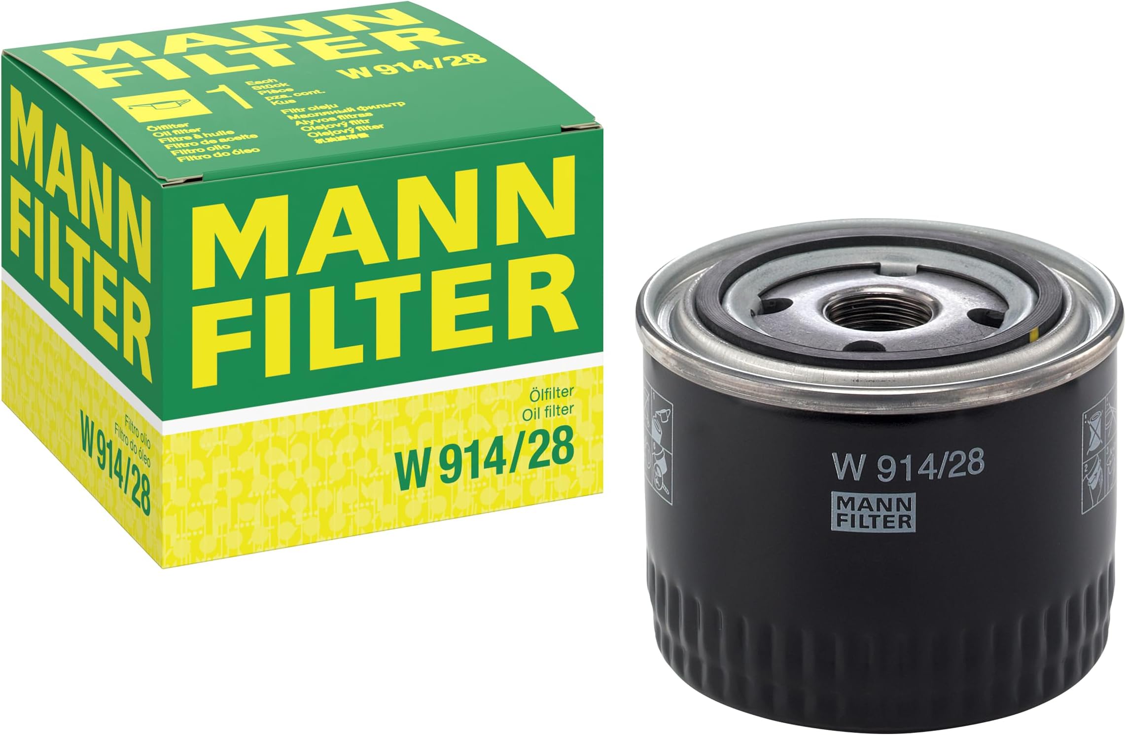 MANN FILTER MANN Oil Filter Model Number: W914/28