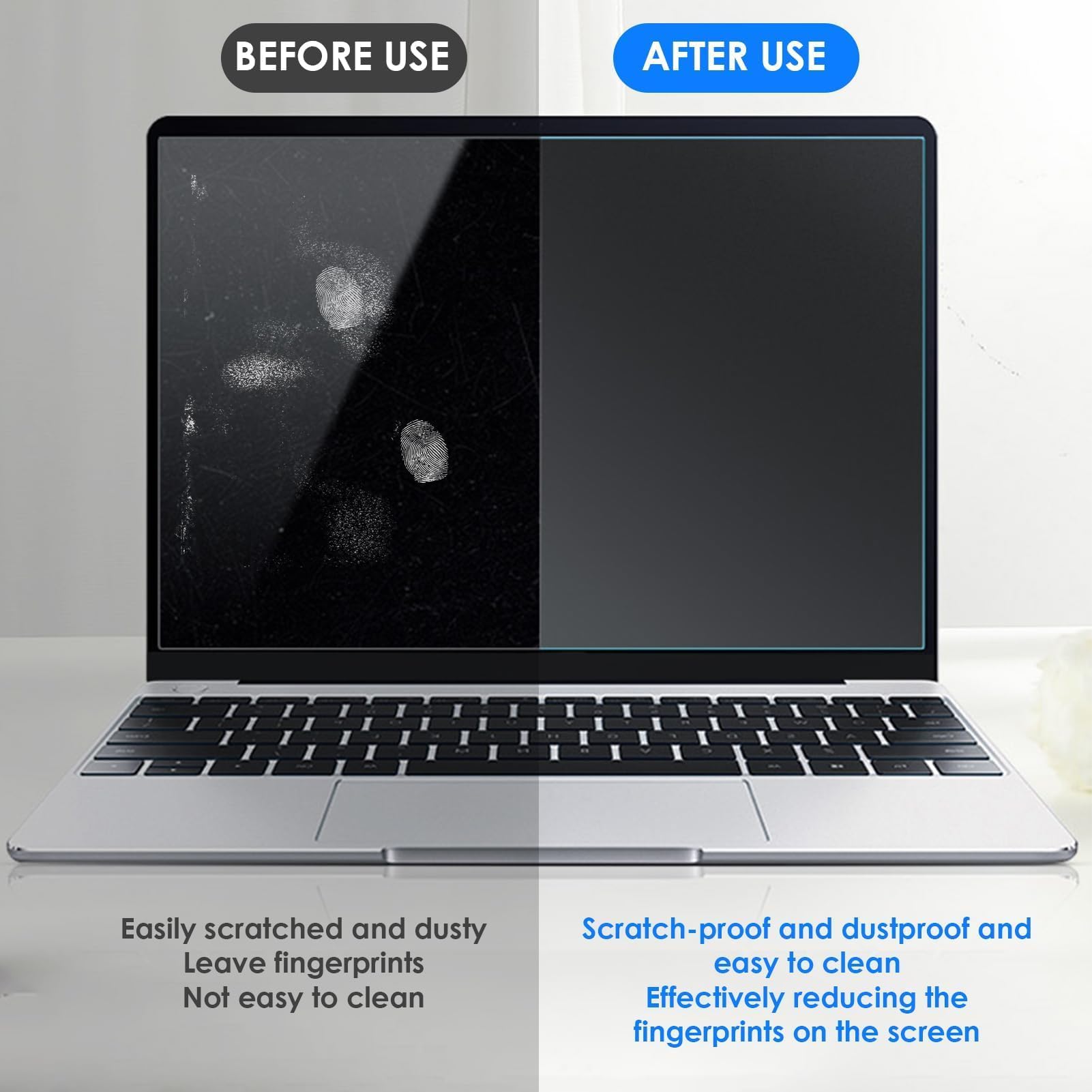 Lot de 3 Protection D'écran pour MacBook Air 13 Pouces 2018-2021 M1 A2337 A2179 A1932 et MacBook Pro 13 Pouces M1 M2 A2889 A2251 A2338 A2159 A1706 A1708 A1989