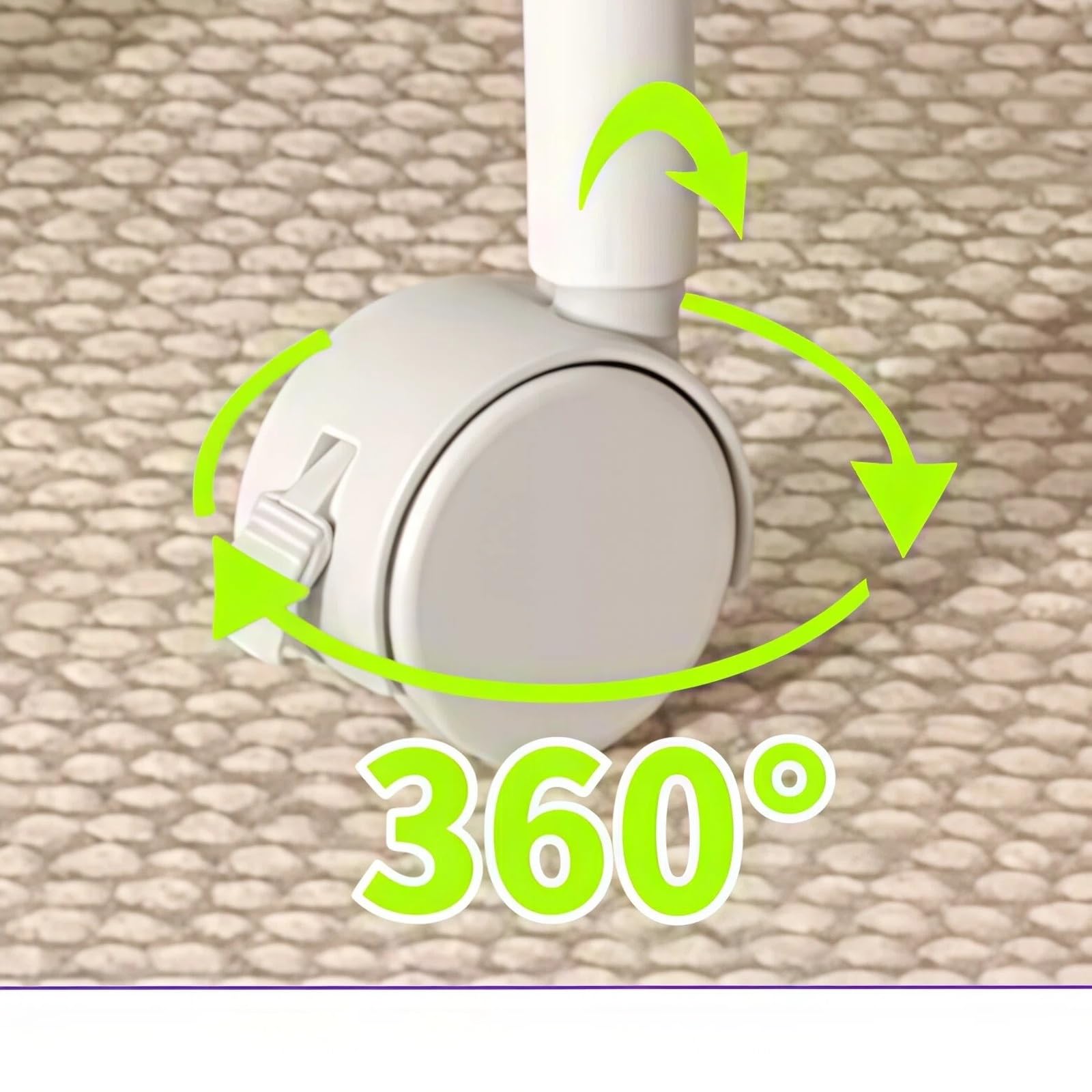 Carro rodante utilitario Carro de Almacenamiento Junto a la Cama con Ruedas, Estante Organizador refrigerios móvil 3 Niveles