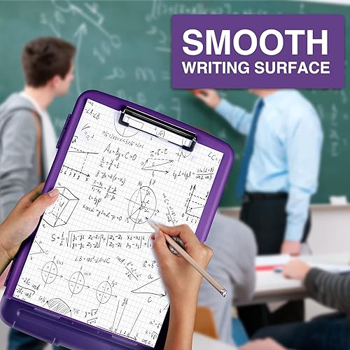 Miniatura 13 de Sooez - Sujetapapeles de documentos clínicos con almacenamiento, sujetapapeles de plástico resistente y alta capacidad con soporte para bolígrafo