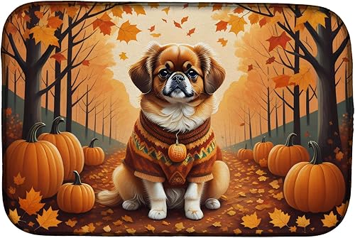 Miniatura 13 de Caroline's Treasures DAC1072DDM Shiba Inu - Tapete de secado de platos absorbente para encimera de cocina, tapete escurridor de platos para SHIBA