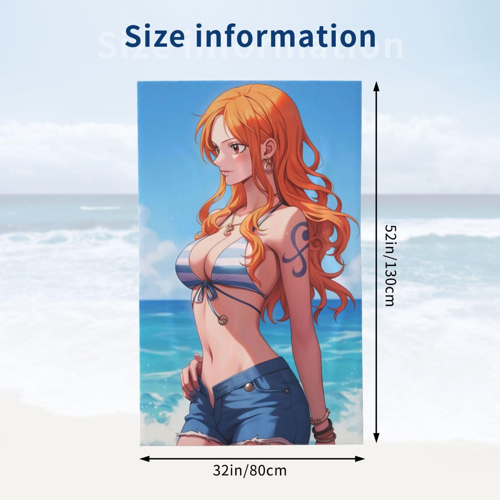Amazon｜バスタオル ワンピース ナミ ビーチタオル 大判 肌にやさしい