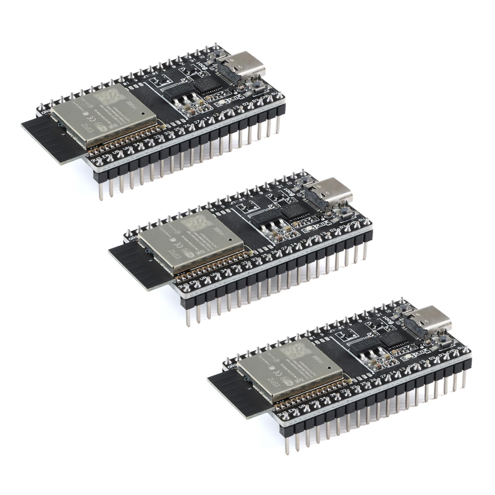 3Pcs ESP32-WROOM-32D CP2102 WiFi & Bluetooth-Compatible Dual-Core IoT Smart Home Module Type-C Interface High-Performance Easy to Use-image-11