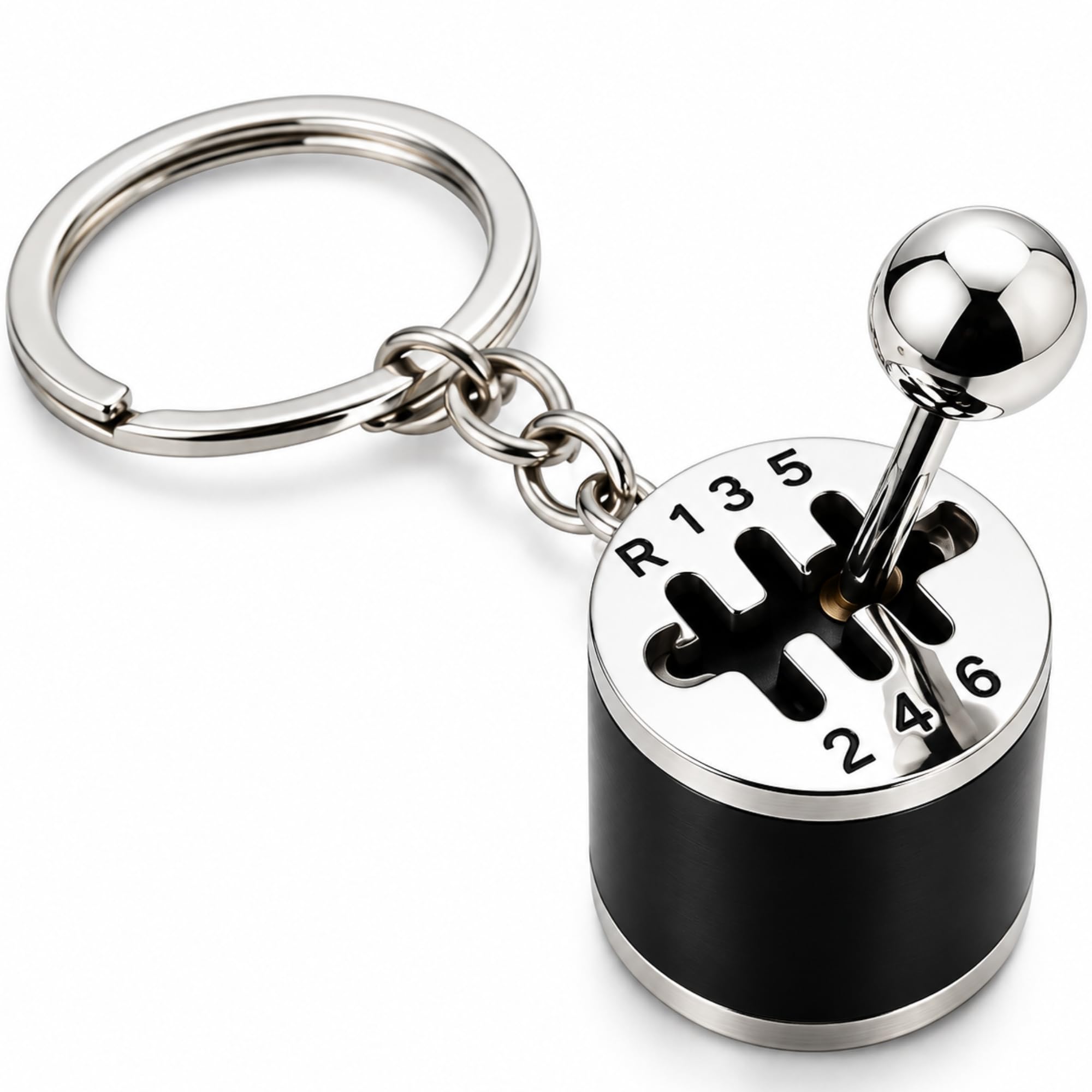 ORVYNZA 6 Speed Manual Gear Shift Keychain Metal Car Gearbox