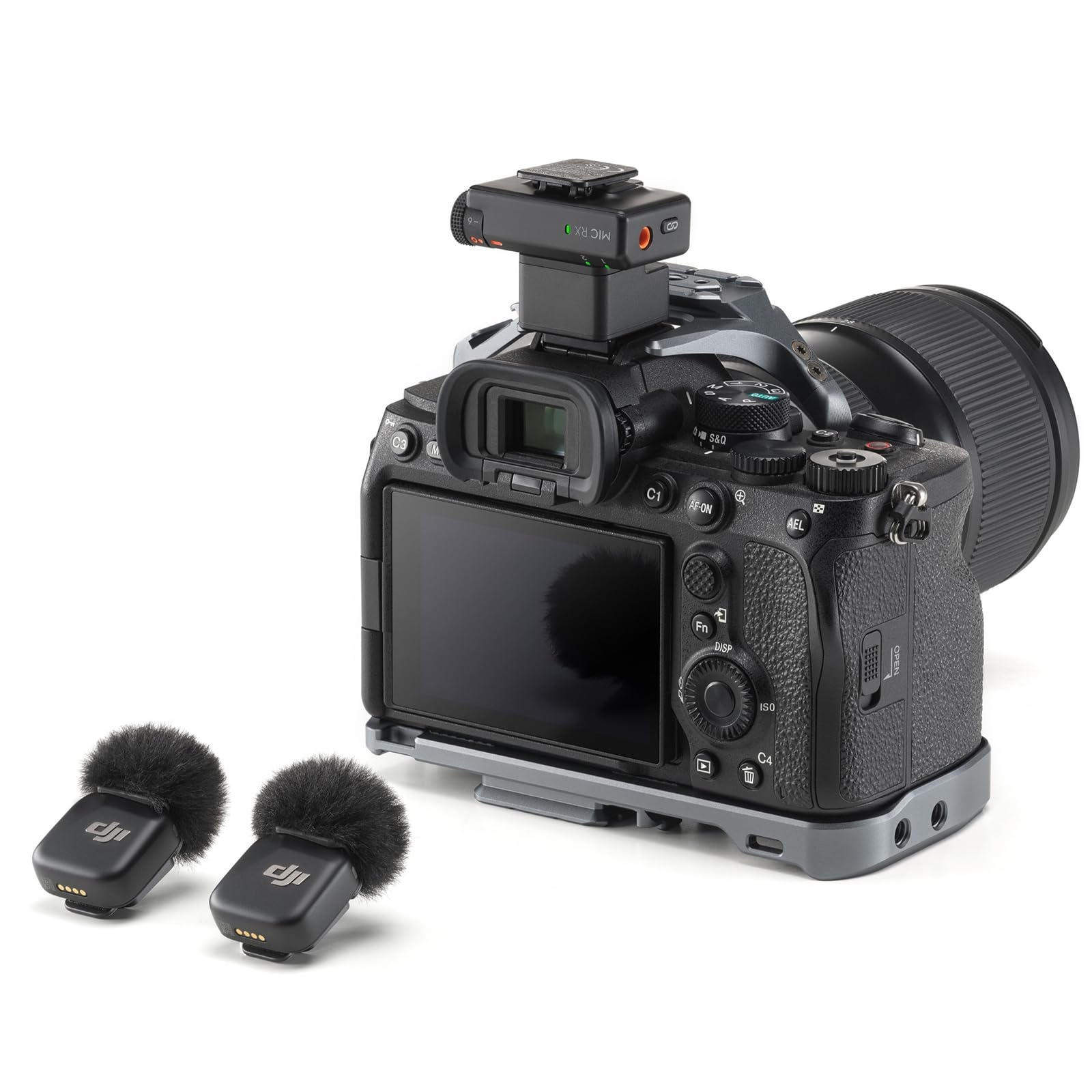 Mini adattatore per fotocamera DJI Mic 3/Mic Mini, collegare il ricevitore per Sony A6700 ZV-E10 A7C A1 A9M3 FX3 fotocamera MI Hot Shoe, mini accessori DJI Mic