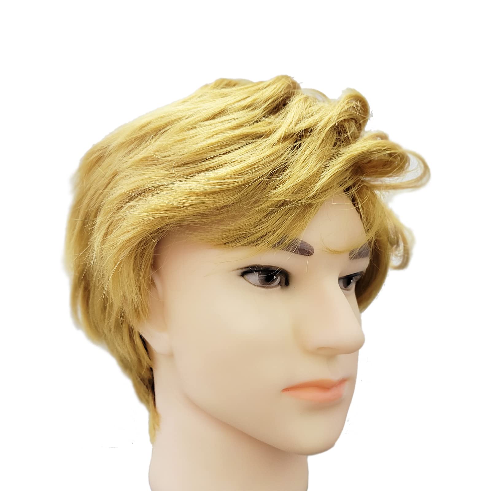 Adult Wigs Cosplay Blonde Hair Wig Halloween Costume Wig, Gold - Image 3