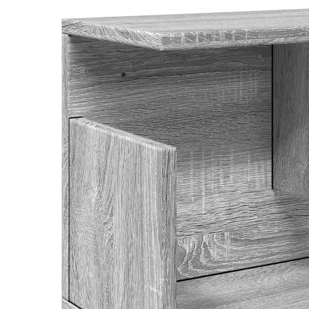 Szafka ścienna, wiszący regał ścienny, regał do przechowywania do biura, sypialni, 100 x 20 x 30 cm, szary, Sonoma materiał drewnopochodny