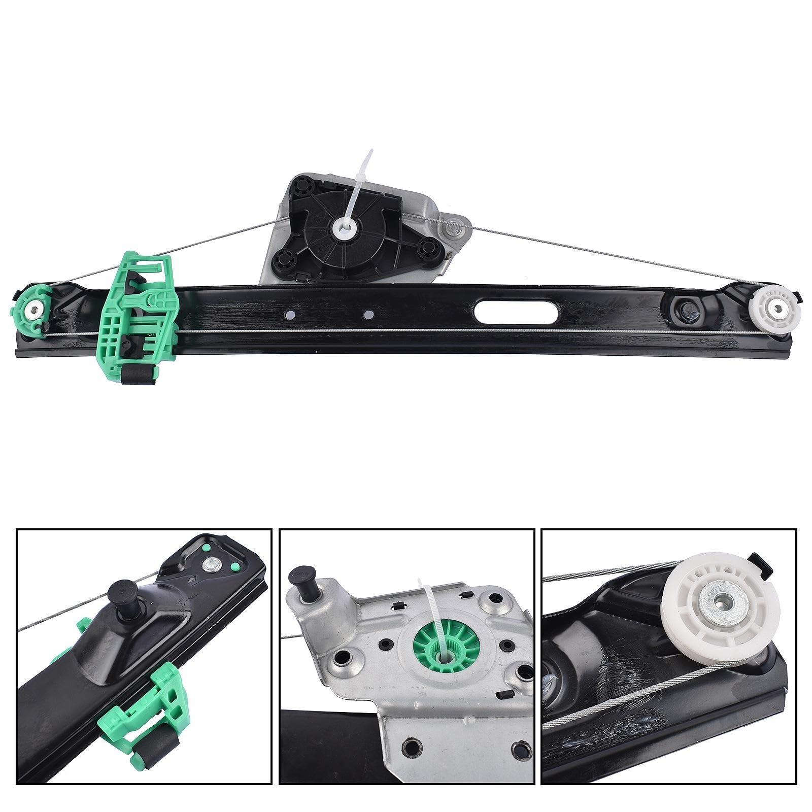 Sin Motor Elevalunas BMW Elevavidrios Eléctrico Trasero Izquierdo Para BMW Serie 3 E90/E91 (2004-2012) - Repuesto Compatible, Sin Motor Llavero Moto Bmw