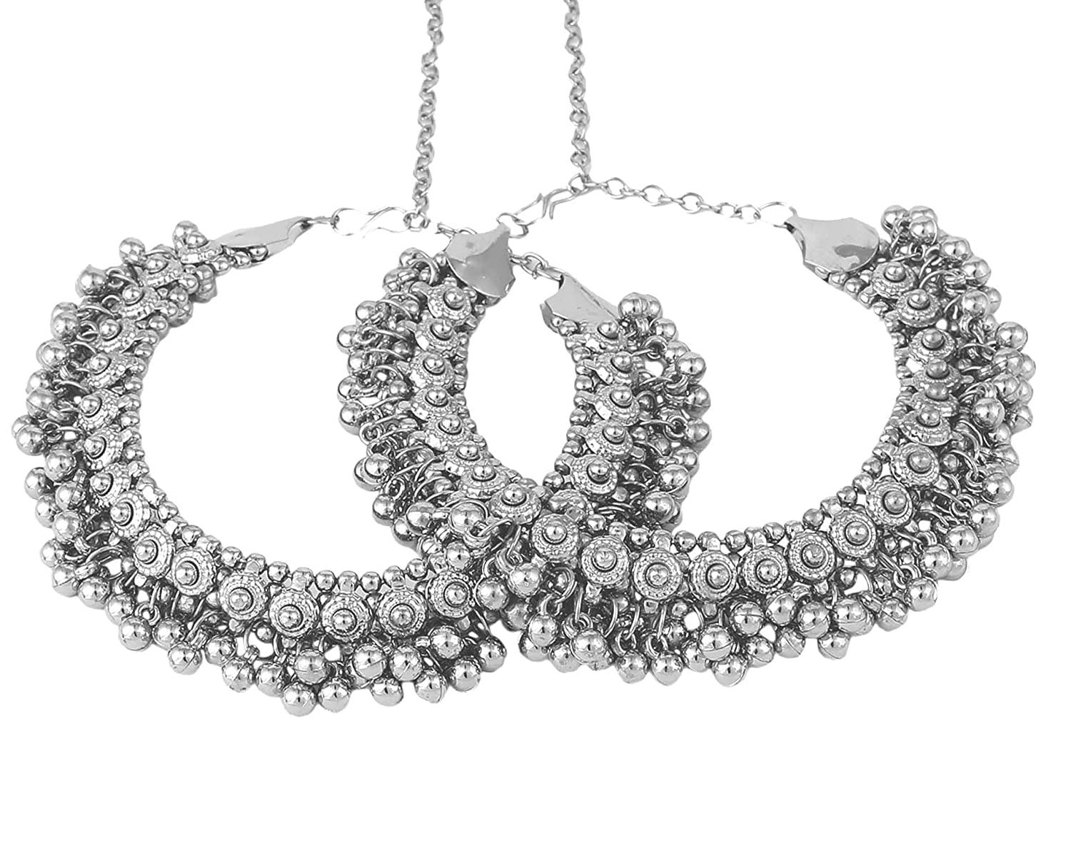 COSMOS SYSTEMS Beads Oxidized Ghungroo Anklets Payal For Womens & Girls (Silver) (B0C3ZWWQ5J) Amazon Price History, Amazon Price Tracker