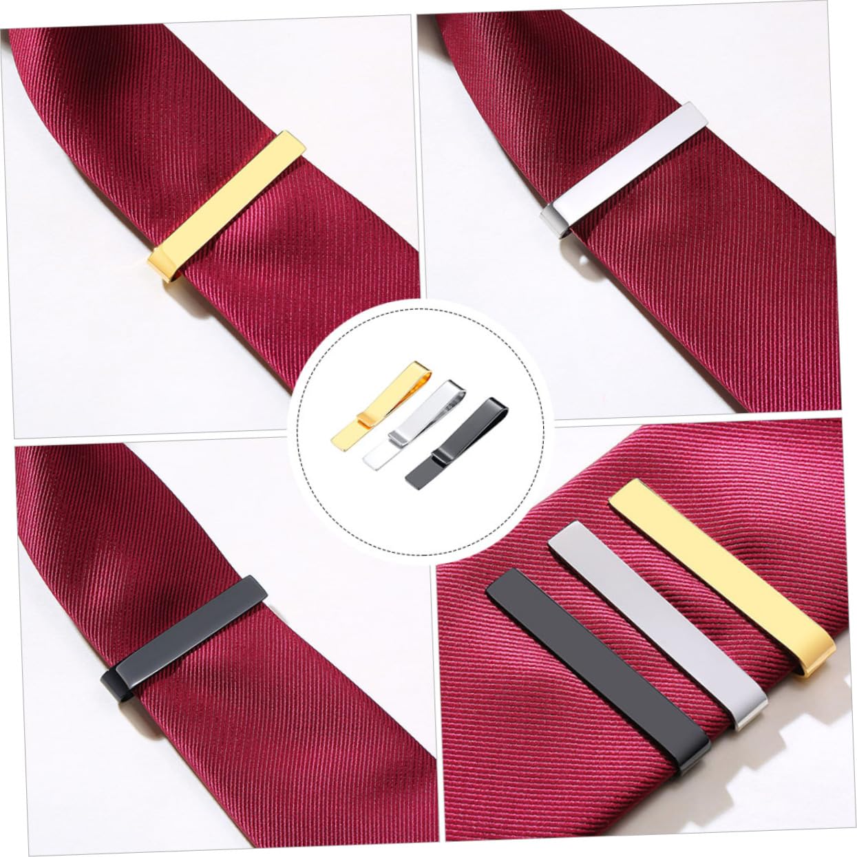 Clip De Corbata De Acero Inoxidable Oro Pinza Para Sujetar Corbatas Cuello Atar Sujetacorbata Para Cualquier Ocasión Clip De Corbata De Moda Barra De Corbata