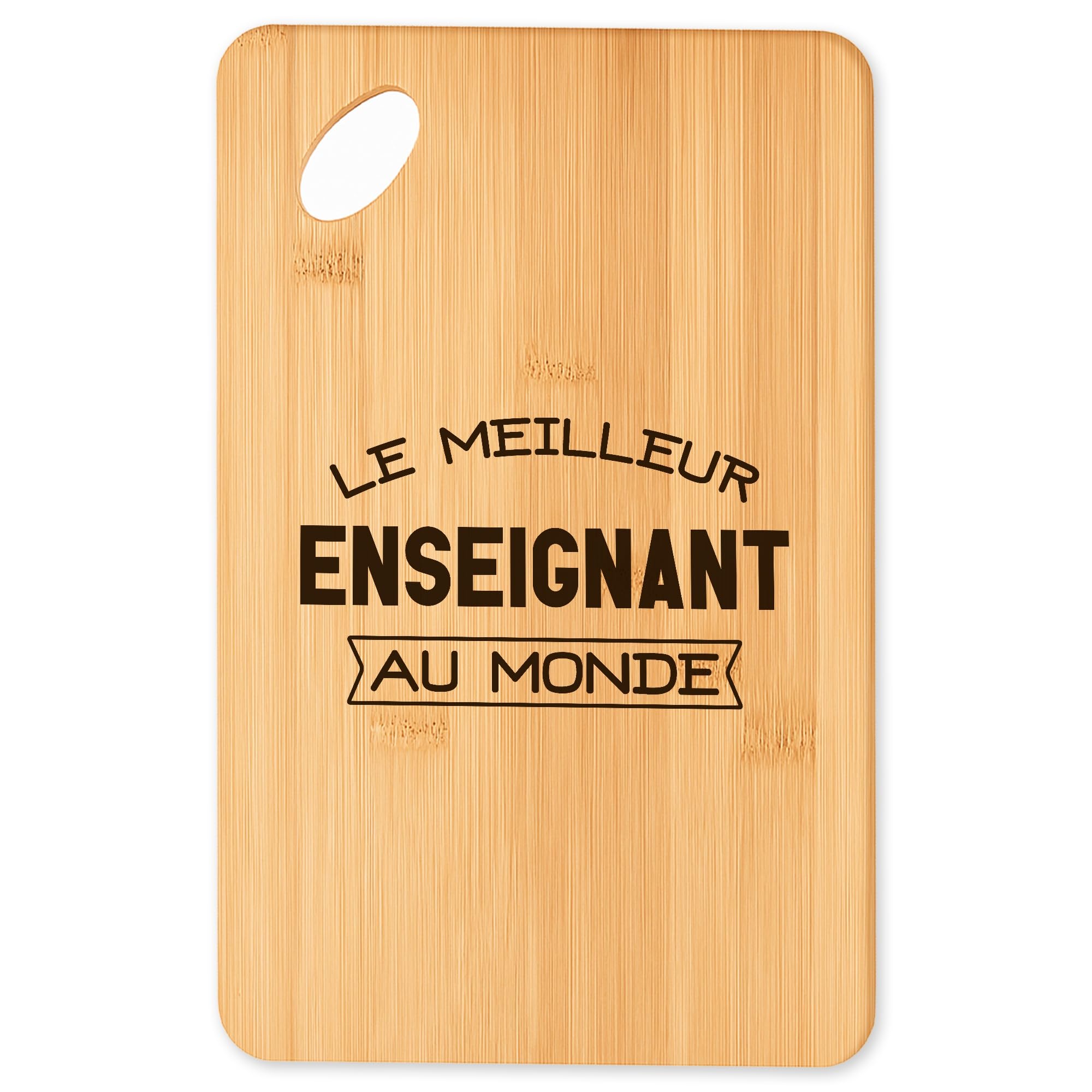 Cadeau original enseignant avec cette planche à découper et plateau apéro