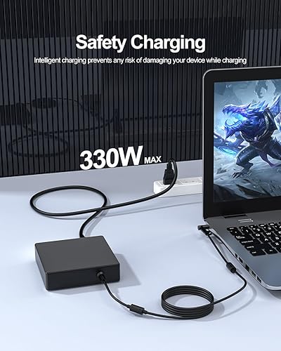 Miniatura 7 de Cargador de 330 W apto para laptop HP Omen 15 17 - punta pequeña de 0177in