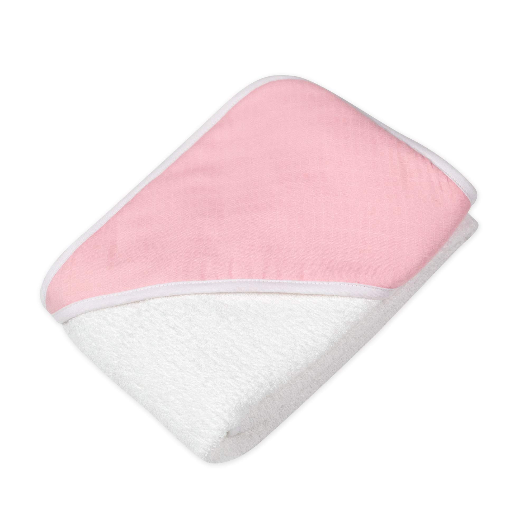 Honest Baby - Juego de 2 toallas de baño con capucha de algodón orgánico, diseño de rosas, talla única