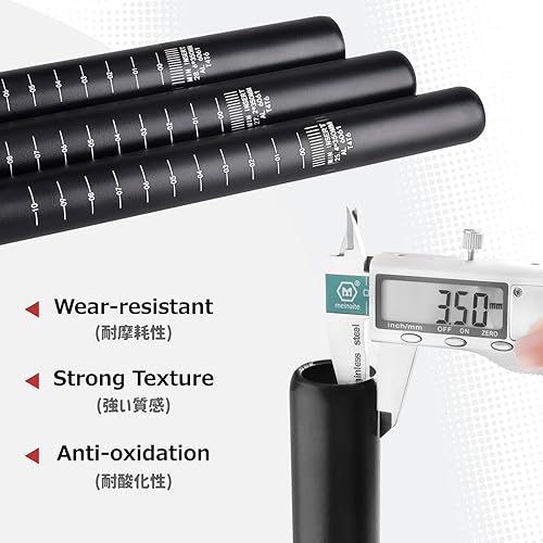 Miniatura 3 de Azarxis Tija de sillín de aleación de aluminio para bicicleta, tubo de asiento de 1.000in, 1.071in, 1.126in, 1.197in, 1.213in, 1.244in x 13.780in,