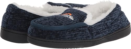 Miniatura 7 de FOCO Pantuflas tipo mocasín de punto grueso de la NFL para mujer
