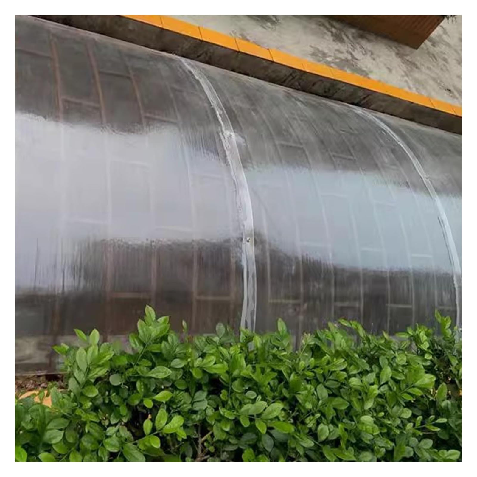 Panel de techo de invernadero de 0,8 mm, hojas de policarbonato fácil de cortar, panel de cobertizo de repuesto personalizable para invernadero al aire libre, 1 x 15 m, material plástico duradero