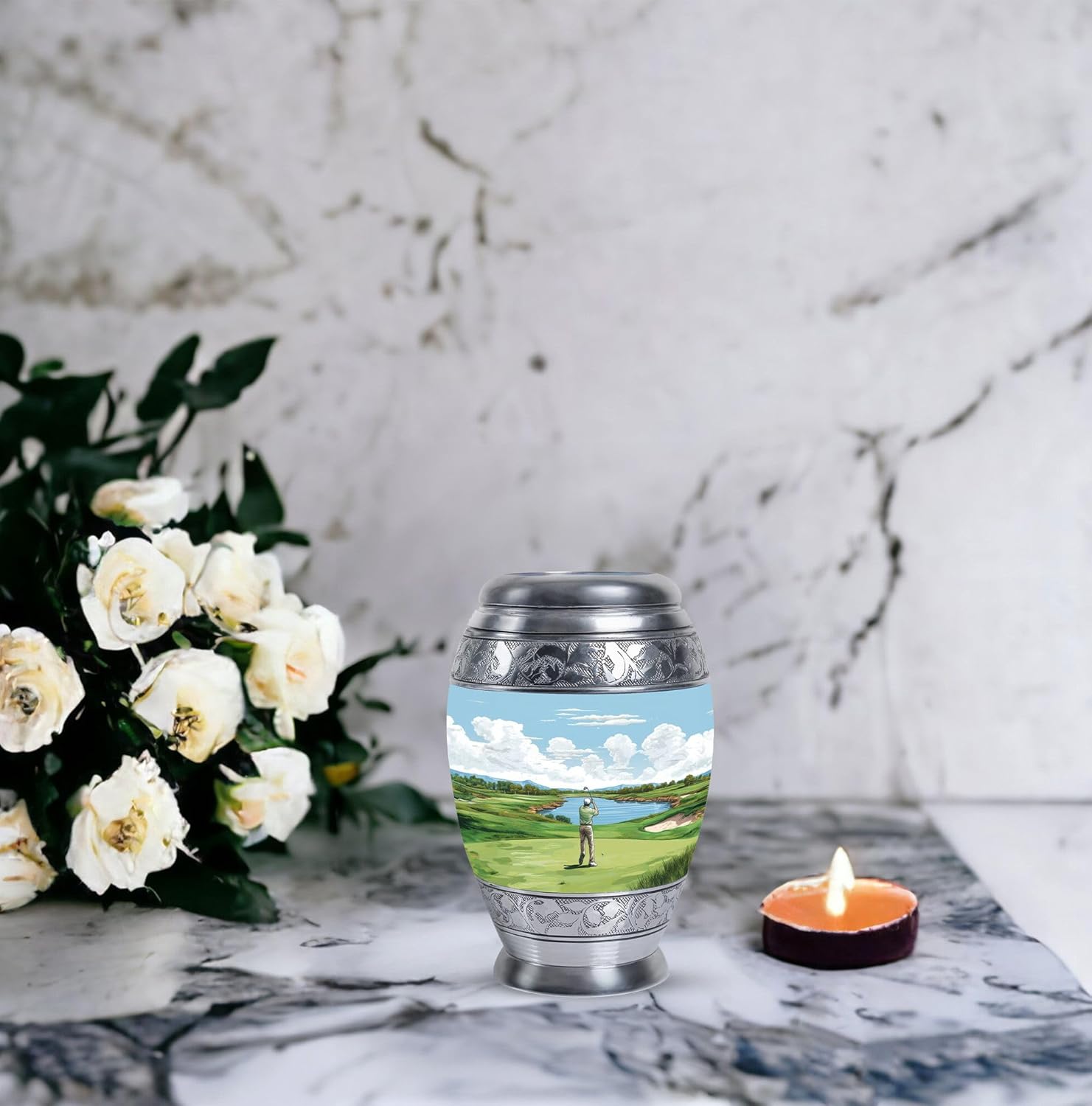 Golf Urn for Ashes for Women - Small Urns for Human Ashes Keepsake Adult Man - Cremation Keepsake Urns for Human - Sports Memorial Urn for Adult Female 3Inch - Image 6