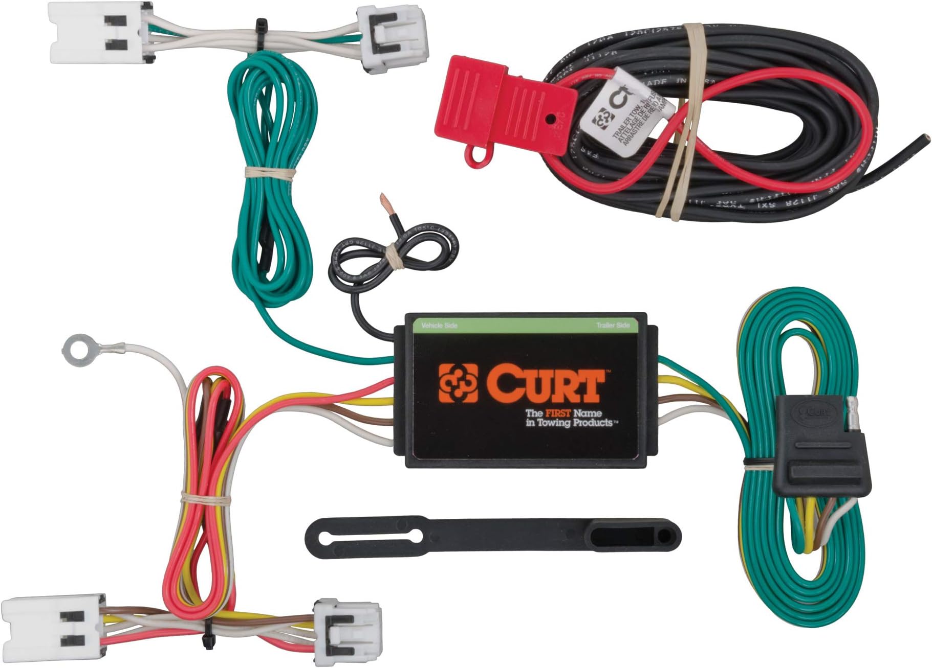 CURT 55565 4-Pin Trailer Wiring Harness For Mitsubishi Outlander - Vehicle Specific