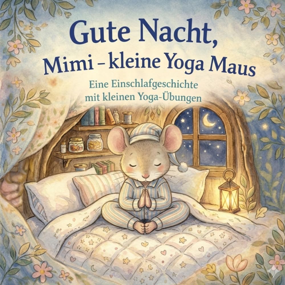Gute Nacht, Mimi-kleine Yoga Maus: •„Eine Einschlafgeschichte mit kleinen Yoga-Übungen“ •„Ruhige Yoga-Übungen für sanfte Nächte“ •„Yoga für Kinder, bevor sie einschlafen“