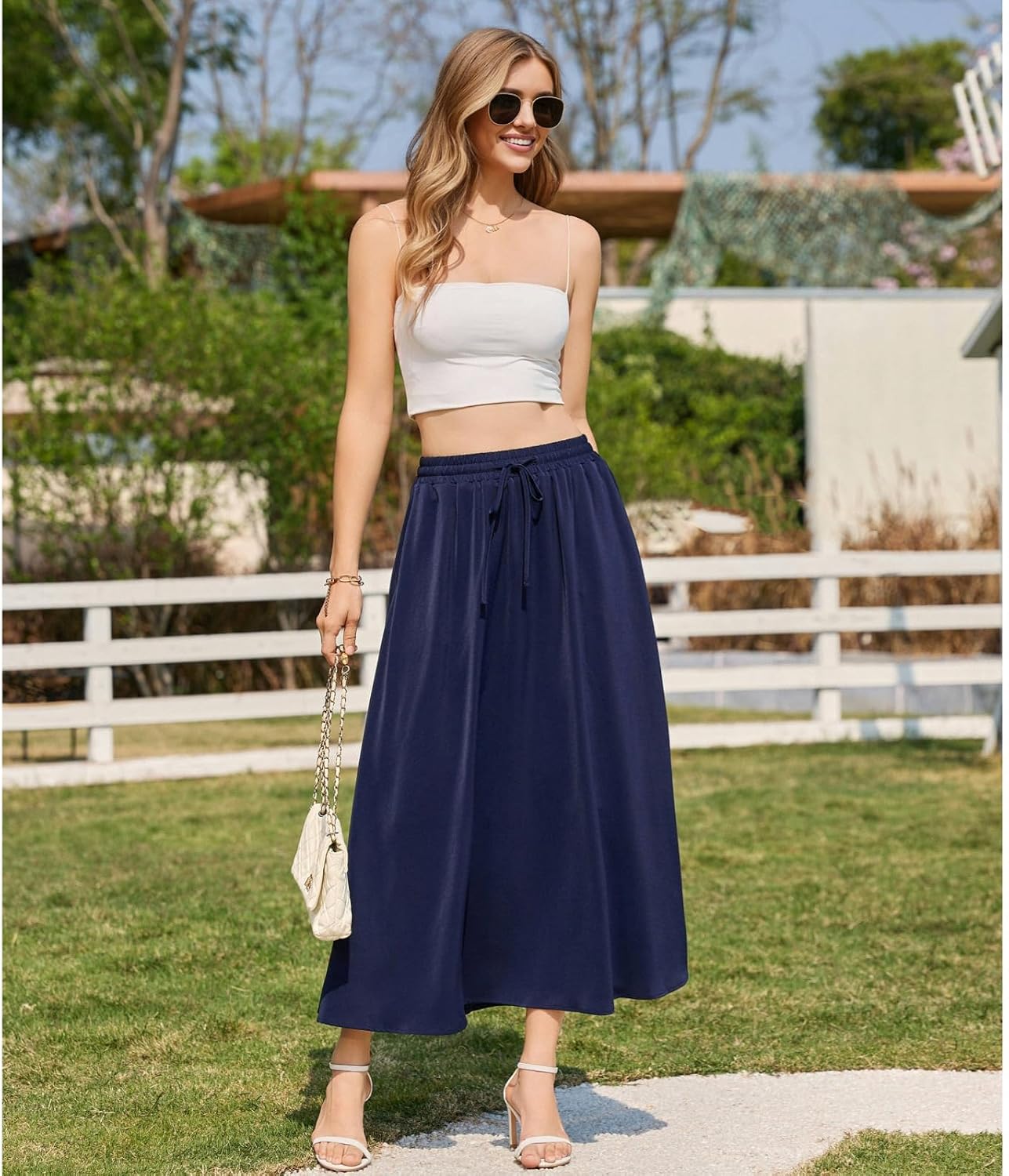  Maxi Skirts for Women with Pockets Long Midi Length thumbnail