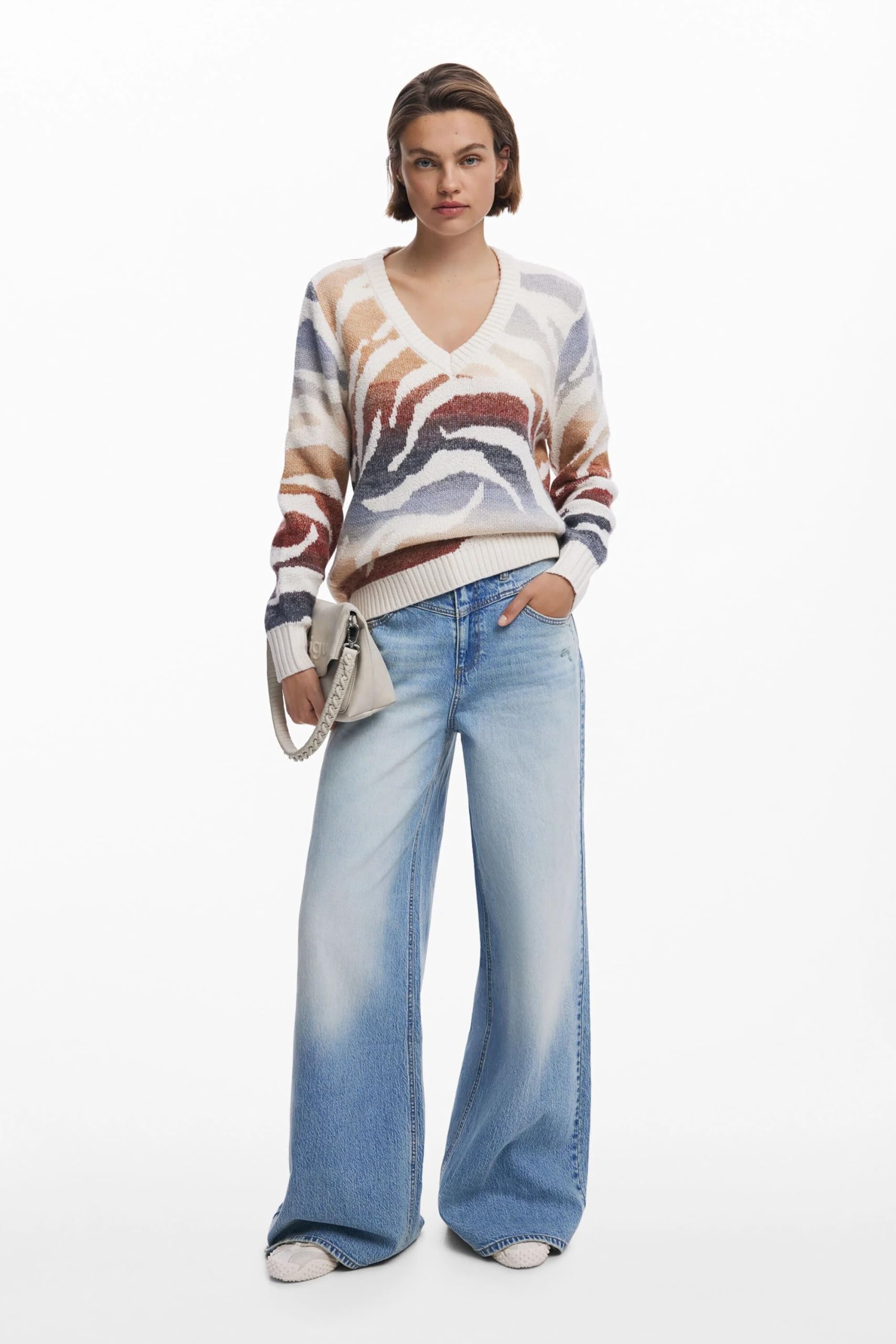 Desigual 25wwjf21 Pullover Sweater Femme (Lot de 1)